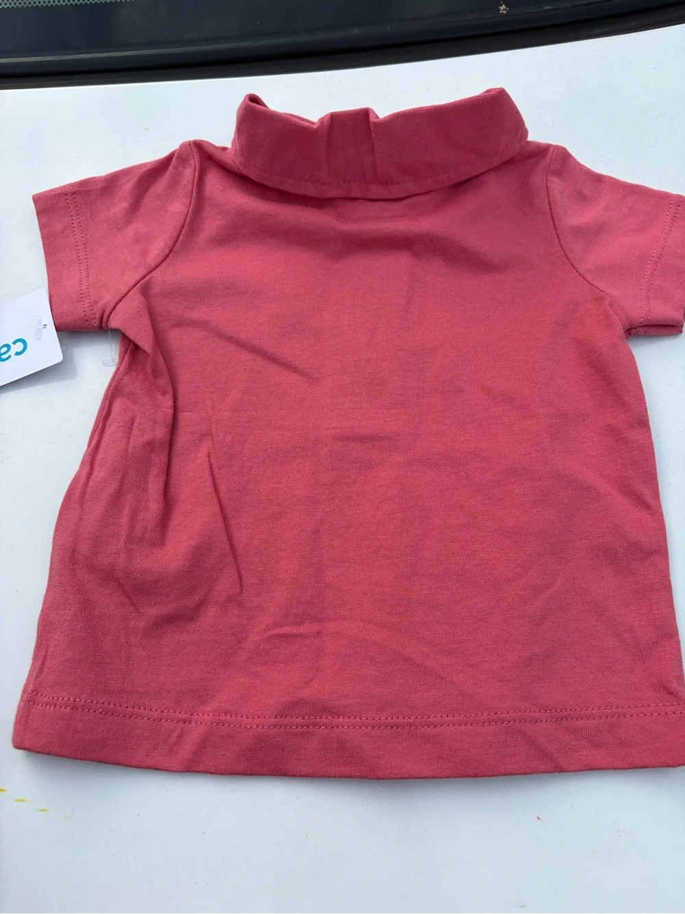 Carter's Coral Pink Short Sleeve Polo